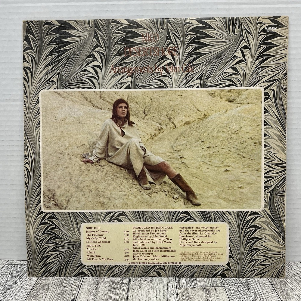 NICO: Desertshore UK Reprise K 44102 John Cale Experimental Rock LP Vinyl VG+ - Picture 2 of 8